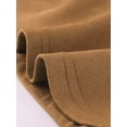 thumbnail image 5 of INSPIRE CHIC Women's Faux Suede Round Neck Elegant Long Sleeve Ruffle Dress XS Brown, 5 of 7