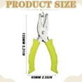 thumbnail image 3 of Yellow Punching Machine 14*7， Small Tiny Shaped Circle Metal Single Handheld Hole Paper Punch Punchers with Soft Handled for Tags Clothing, 3 of 8