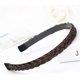 thumbnail image 3 of Diadema trenzada de pelo sintético, diadema trenzada ancha, trenzas trenzadas, postizo elástico para mujeres y niñas, accesorio de belleza (marrón), 3 of 5