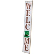 Collections Etc 8-Piece Vertical Multi-Season Wooden Welcome Sign Decor with Magnetic Backing - Seasonal Outdoor Home Decoration for Front Porch, Door, Wall - 46" x 8"