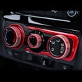 thumbnail image 6 of Xotic Tech 3pcs Aluminum Air Condition Switch Knob Volume Knob Trim Ring for Honda Fit Jazz 2014-2017 Red, 6 of 6