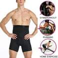 thumbnail image 6 of Men's Tummy Control Shapewear Shorts High Waist Slimming Anti-Curling Underwear Body Shaper Seamless Boxer Brief, 6 of 6