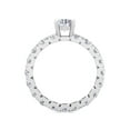 thumbnail image 3 of SuperJeweler 3 Carat Round Shape Moissanite Eternity Engagement Ring in 14 Karat White Gold for Women, 3 of 6