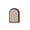 Brown, variant on YAMB Arch Shaped Fabric Photo Board, 16" x 24" Polyester Fiber Pin Board, Wall Mounted Memo Board with Border, Bulletin Board for Home Office Photo Display Organizer