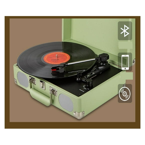 Vinyl Record Player Electric Phonograph Phonograph Vinyl Stereo Speaker Record Player Accessories Gifts ,Simple Setup