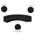 thumbnail image 2 of Meridian Furniture Arc Black Boucle Fabric Modular Sectional, 2 of 9