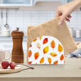 thumbnail image 2 of Yayeee Napkin Holder for Table Set of 2 Kitchen Paper Tissue Organization, Orange Leaves, 2 of 8
