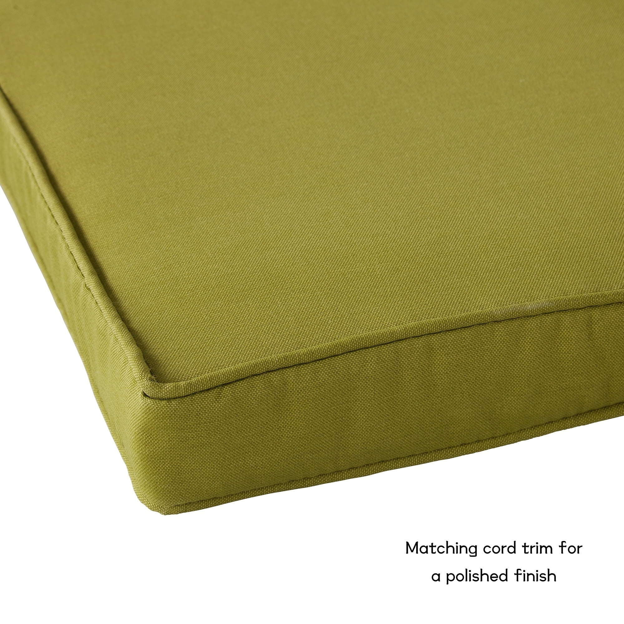 Greendale Home Fashions Outdoor 18'' x 18'' Square Seat Pad, Set of 4, Kiwi