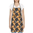 thumbnail image 3 of Yiaed Chicken Legs Print Kitchen Apron with Hand Wipe Pockets,Big Pocket,Aprons for Women with Pockets, Waterproof for Cooking Baking, 3 of 7