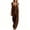 Brown, variant on Xaqiouau Women Co Ord Sets Cotton Blend Solid Color V Neck Sleeveless Tank Top Wide Leg Pants Elastic Waist Comfort Daily Summer Outfits Army Green S