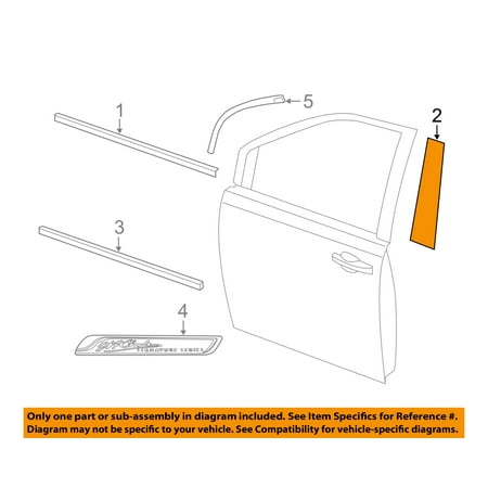2003 Dodge Caravan Problems - Dodge Grand Caravan Chrysler Front Door Left B Pillar Applique 5020665AC OEM