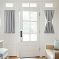 thumbnail image 2 of Popvcly French Door Thermal Blackout Curtain Panels, White, 248” x 72”, 2 of 12