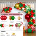 thumbnail image 3 of 1 juego de arco de globos navideños, kit de Papá Noel, ciervo, caja de regalo de dulces rojos navideños, globo de aluminio para decoraciones navideñas, suministros para fiestas, 3 of 5