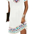 thumbnail image 3 of Gvmfive Women Summer Boho Printed T-shirt Dress Short Sleeve Casual Loose Dress, 3 of 4