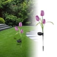 thumbnail image 1 of Oliegs 1PC Solar Powered Flower Ground Stake Light Easy To Use And No Charging Required Suitable For Holiday Decoration, 1 of 6