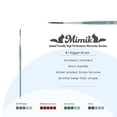 thumbnail image 2 of Mimik Professional Watercolor Brushes - Rigger # 1 - 2 Pk - Synthetic Squirrel Hair - Natural Bristle Artist Brushes for Watercolors, Gouache & Acrylics - Imitates Natural Squirrel and Sable Hair, 2 of 7