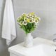 thumbnail image 5 of Tallos de crisantemo artificial | Ramo pequeño de margaritas de plástico sintético | Arreglos florales decorativos de seda para centros de mesa de bodas y decoración del hogar, 5 of 6