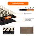 thumbnail image 4 of Self Adhesive Acoustic Wall Panels, 3D Peel and Stick Wall Panels for Sound Insulation, 24 x 48 in, 4 Piece, Dark, 4 of 8