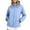 Light Blue(Jackets), variant on Womens Lightweight Softshell Jackets with Hood, Waterproof Zip-Up Windbreaker for Hiking & Travel