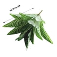 thumbnail image 4 of Artificial Zebra , 19.6" Zebra Leaf Spray, Aphelandra Squarrosa with Green & Yellow Stripes, Maintenance Free Greenery for Home Office Table Centerpiece, 4 of 6