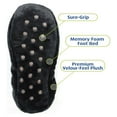 thumbnail image 2 of Cloudz - Cozy Plush Memory Foam Travel Slippers - Black, 2 of 4