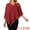Wine Red, variant on DARING DIVA Women's Flowy Asymmetrical V Neck Chiffon Blouse S Black