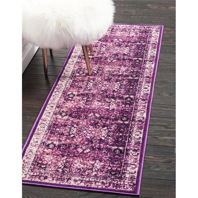 Unique Loom 3134704 2 x 6 Pi. Tapis de Coureur de Bosphore Impérial&44; Lilas