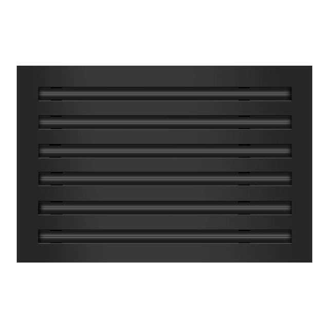 18x12 Modern AC Vent Cover Decorative Black Air Vent Standard