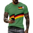 thumbnail image 4 of Women's Germany Football Graphic T-Shirt, Men's Soccer Graphic T-Shirt, Casual Short Sleeve Sports Top for Workout for Soccer Tournament 2026 Light Green Size: 2XL, 4 of 4
