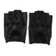 thumbnail image 3 of Guantes Cortos de Piel Sintética para Hombre perfecl Medio Sin Motocicleta Lazo negro del gancho, 3 of 8
