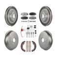 thumbnail image 1 of Transit Auto Front Rear Coated Disc Brake Rotors Semi-Metallic Pads and Drum Kit (7Pc) for Car Toyota Corolla KGF-101634, 1 of 11