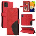 thumbnail image 1 of Compatible Samsung Galaxy A03 Case, Leather Wallet Case Stand View Magnetic Clasp Book Flip Folio Phone Cover - Red, 1 of 5