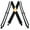 Black, variant on Men's Industrial Strength Suspenders Partial Elastic Tradesperson's Suspenders 2 inch Wide Reflective Suspenders