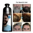 thumbnail image 2 of Black Hair Color Shampoo for Men's Mustache & Beard – Gel, Permanent, 5-Minute Color Dye, Long-Lasting, Suitable for Black Hair, 200ML, 2 of 7