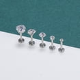 thumbnail image 5 of ZS 10Pcs/Set Lip Labret Rings Piercing Zircon Monroe Medusa Piercing Helix Conch Cartilage Piercing Earrings, 5 of 5