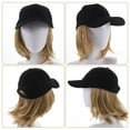 thumbnail image 7 of Yiho Baseball Cap with Hair Extensions Short Straight Wig Hat for Women, 7 of 7