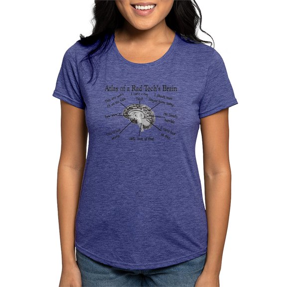 CafePress - Atlas Of A Rad Techs Brain T Shirt - Womens Tri-blend T-Shirt