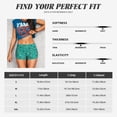 thumbnail image 2 of Yiaed Sushi (3) Print Women's Athletic Shorts Running Shorts Sporty Short High Waisted Elastic Workout Shorts for Yoga Gym Running & Sports -Small, 2 of 5