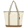 thumbnail image 1 of Bolso Tote QYEPYUE Grande de Lona 36x18x35cm 25L Beige Amarillo, 1 of 6