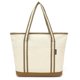 thumbnail image 1 of Bolso Tote QYEPYUE Grande de Lona 36x18x35cm 25L Beige Amarillo, 1 of 6