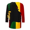 thumbnail image 5 of Tnhcen Women's Black History Month 3/4 Sleeve Graphic Tee - Plus Size Loose Fit Fall Casual Tops 4XL-5XL, 5 of 5
