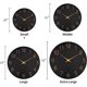 thumbnail image 2 of Reloj de pared silencioso, sin tictac, de 10 pulgadas, funciona con pilas, estilo moderno, reloj de madera decorativo para cocina, hogar, dormitorios, oficina, 2 of 3