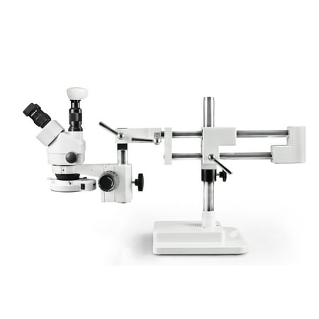 Vision Scientific VS-5F-IFR07-5N Trinocular Zoom Stereo Microscope  10x Widefield Eyepiece  0.7x—4.5x Zoom Range  7x—45x Magnification Range  Double Arm Boom Stand  5.0MP Digital Eyepiece Camera price history on PriceWatchPro