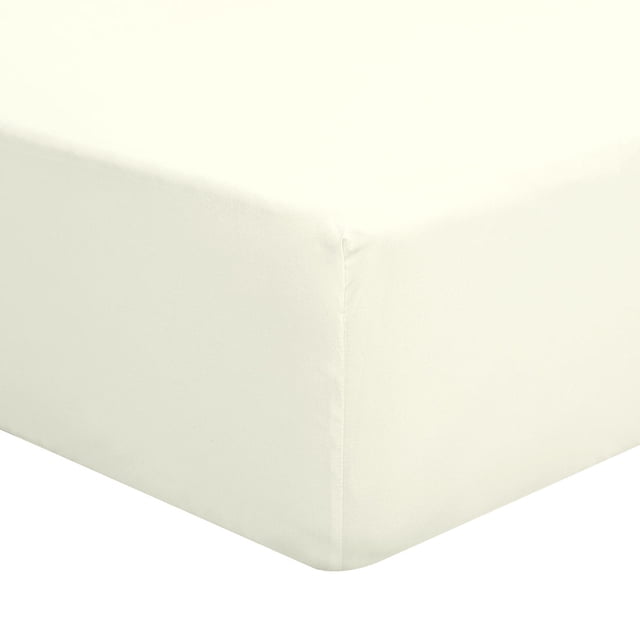 110GSM Brushed Microfiber Fitted Wrinkle & ,Breathable & Soft, 16 Deep King Beige
