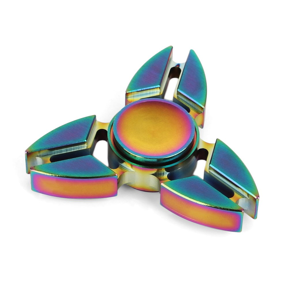 stress relief toy Brass finger spinner Fidget hand Spinning toy for