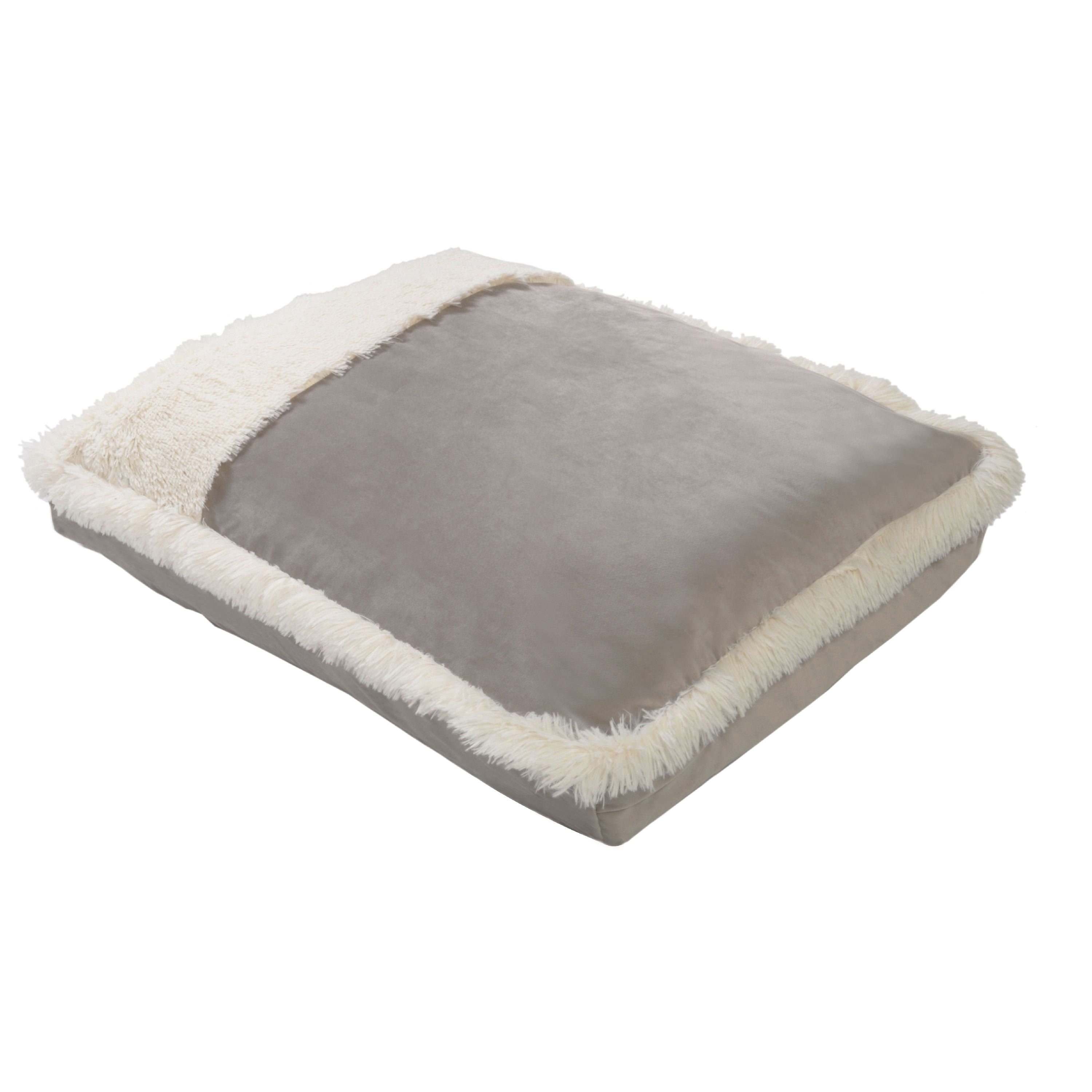 Precious Tails Plush Velvet Fur Pillow Pet Bed