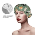 thumbnail image 2 of KLL Animal Heads Pattern Shower Cap & Bath Cap for Women,Reversible Oversized Waterproof Shower Caps for all Hair Lengths,Elastic Reusable Bathing Hair Cap, 2 of 6