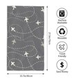 thumbnail image 4 of Disketp Airplane Routes Around The World Print Bathroom Towels,Cotton Towel,Soft Towels For Kitchen And Bath, 4 of 9