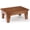 Chocolate Color, variant on Oak Step Stool for Bed, Wooden Stool for Adults & Seniors - 6.5" High, Non-Slip Mat, No Assembly Needed, Solid Wood