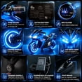 thumbnail image 6 of HTW12V Kids Electric Motorcycle with Training Wheels, LED Light-Up Wheels, Manual Throttle & Foot Brake, Ride On Toy for Boys Girls Ages 3-8, 6 of 9